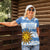 Custom Uruguay Football Women Polo Shirt Vamo La Celeste