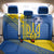 Custom Ukraine Football Back Car Seat Cover Go Blue And Yellow Folk Pattern