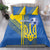 Custom Ukraine Football Bedding Set Go Blue And Yellow Folk Pattern