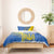Custom Ukraine Football Bedding Set Go Blue And Yellow Folk Pattern