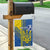Custom Ukraine Football Garden Flag Go Blue And Yellow Folk Pattern