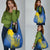 Custom Ukraine Football Grocery Bag Go Blue And Yellow Folk Pattern