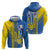 Custom Ukraine Football Hoodie Go Blue And Yellow Folk Pattern