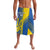 Custom Ukraine Football Lavalava Go Blue And Yellow Folk Pattern
