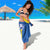 Custom Ukraine Football Sarong Go Blue And Yellow Folk Pattern
