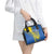 Custom Ukraine Football Shoulder Handbag Go Blue And Yellow Folk Pattern