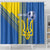 Custom Ukraine Football Shower Curtain Go Blue And Yellow Folk Pattern