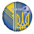Custom Ukraine Football Spare Tire Cover Go Blue And Yellow Folk Pattern