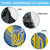 Custom Ukraine Football Spare Tire Cover Go Blue And Yellow Folk Pattern