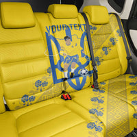 Personalised Ukraine Football Back Car Seat Cover Glory to Ukrainian