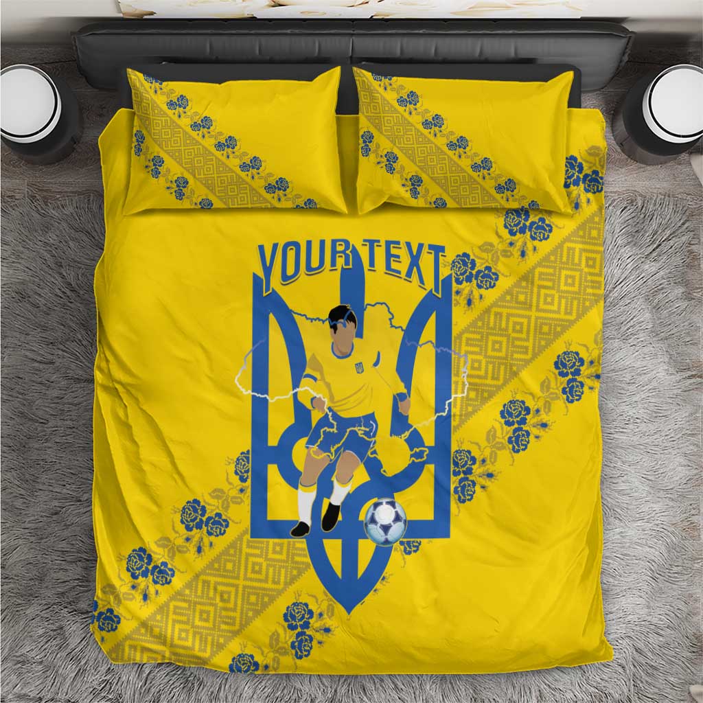Personalised Ukraine Football Bedding Set Glory to Ukrainian