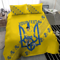 Personalised Ukraine Football Bedding Set Glory to Ukrainian