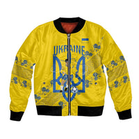 Personalised Ukraine Football Bomber Jacket Glory to Ukrainian