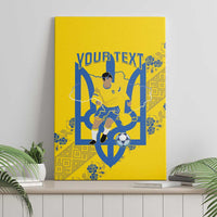Personalised Ukraine Football Canvas Wall Art Glory to Ukrainian