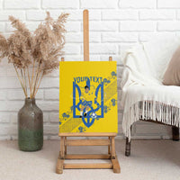 Personalised Ukraine Football Canvas Wall Art Glory to Ukrainian