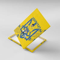 Personalised Ukraine Football Canvas Wall Art Glory to Ukrainian