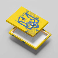 Personalised Ukraine Football Canvas Wall Art Glory to Ukrainian