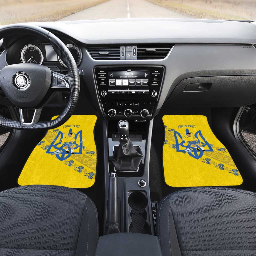 Personalised Ukraine Football Car Mats Glory to Ukrainian