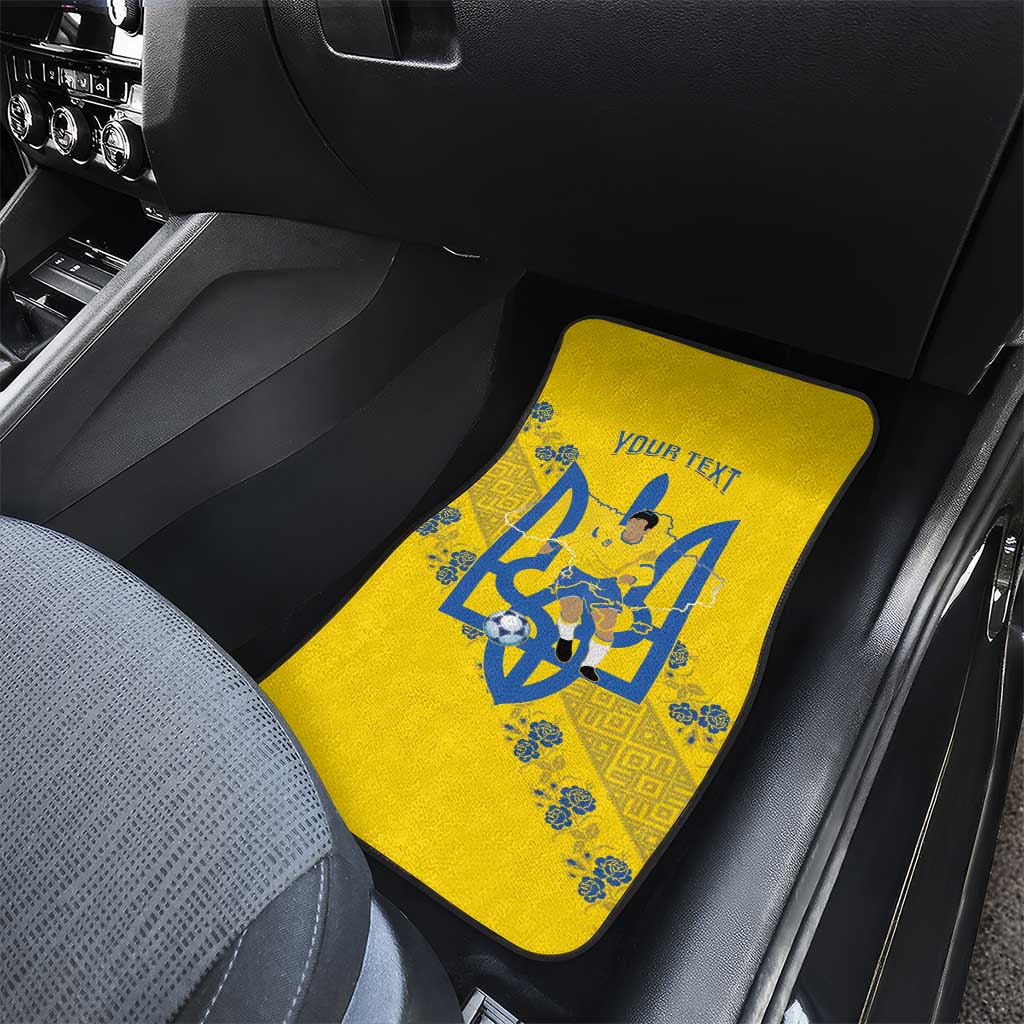 Personalised Ukraine Football Car Mats Glory to Ukrainian