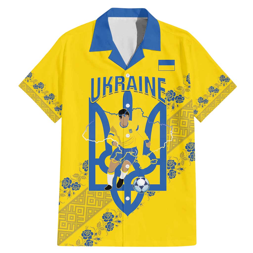 Personalised Ukraine Football Family Matching Mermaid Dress and Hawaiian Shirt Glory to Ukrainian
