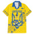 Personalised Ukraine Football Family Matching Mermaid Dress and Hawaiian Shirt Glory to Ukrainian