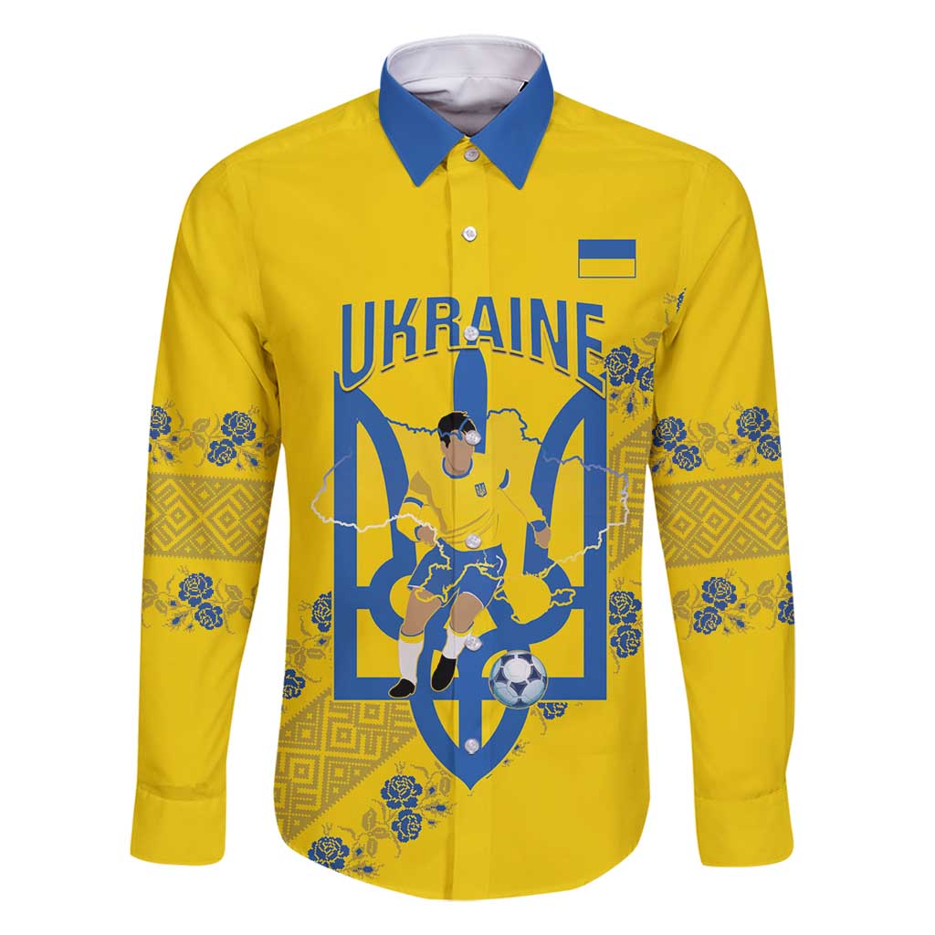 Personalised Ukraine Football Family Matching Off Shoulder Short Dress and Hawaiian Shirt Glory to Ukrainian