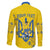 Personalised Ukraine Football Family Matching Off Shoulder Short Dress and Hawaiian Shirt Glory to Ukrainian