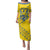 Personalised Ukraine Football Family Matching Puletasi and Hawaiian Shirt Glory to Ukrainian