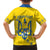 Personalised Ukraine Football Family Matching Short Sleeve Bodycon Dress and Hawaiian Shirt Glory to Ukrainian