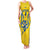 Personalised Ukraine Football Family Matching Tank Maxi Dress and Hawaiian Shirt Glory to Ukrainian