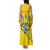 Personalised Ukraine Football Family Matching Tank Maxi Dress and Hawaiian Shirt Glory to Ukrainian