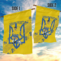 Personalised Ukraine Football Garden Flag Glory to Ukrainian