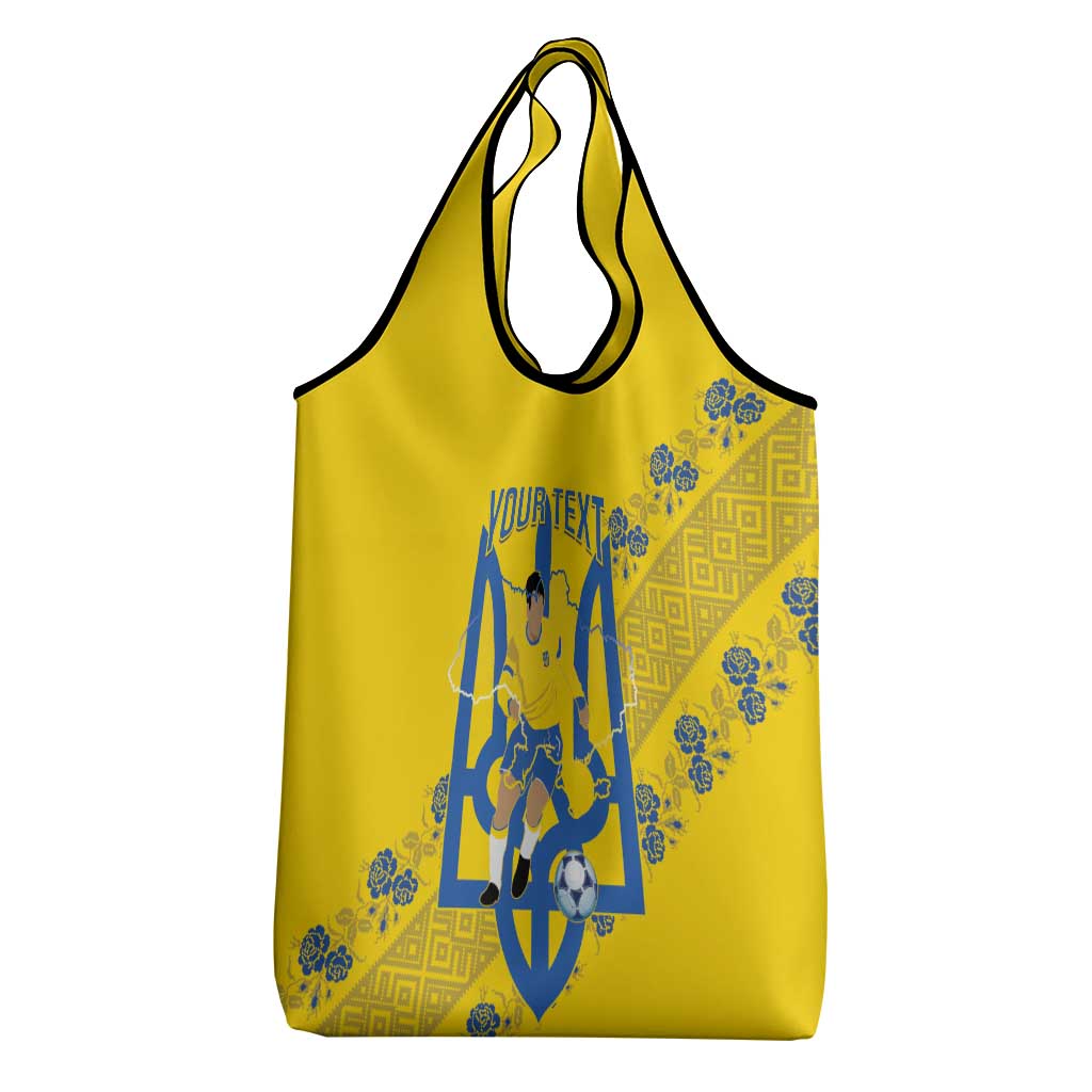 Personalised Ukraine Football Grocery Bag Glory to Ukrainian