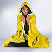 Personalised Ukraine Football Hooded Blanket Glory to Ukrainian
