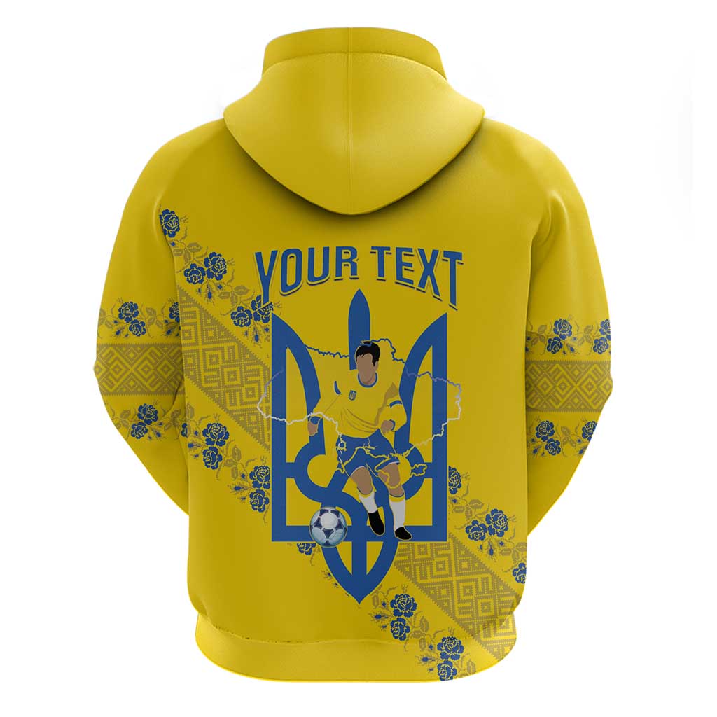 Personalised Ukraine Football Hoodie Glory to Ukrainian