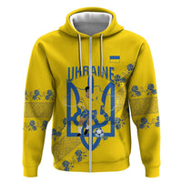Personalised Ukraine Football Hoodie Glory to Ukrainian
