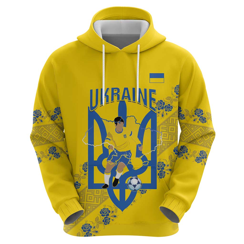 Personalised Ukraine Football Hoodie Glory to Ukrainian
