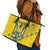 Personalised Ukraine Football Leather Tote Bag Glory to Ukrainian