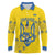 Personalised Ukraine Football Long Sleeve Polo Shirt Glory to Ukrainian
