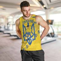 Personalised Ukraine Football Men Tank Top Glory to Ukrainian