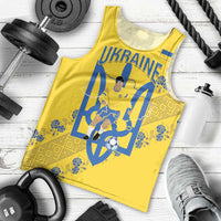 Personalised Ukraine Football Men Tank Top Glory to Ukrainian