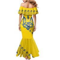 Personalised Ukraine Football Mermaid Dress Glory to Ukrainian