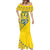 Personalised Ukraine Football Mermaid Dress Glory to Ukrainian