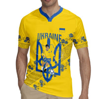 Personalised Ukraine Football Rugby Jersey Glory to Ukrainian