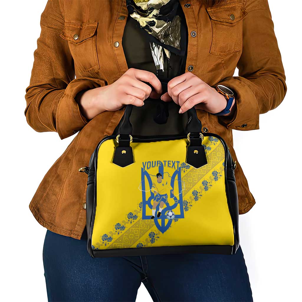 Personalised Ukraine Football Shoulder Handbag Glory to Ukrainian