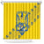 Personalised Ukraine Football Shower Curtain Glory to Ukrainian