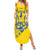 Personalised Ukraine Football Summer Maxi Dress Glory to Ukrainian