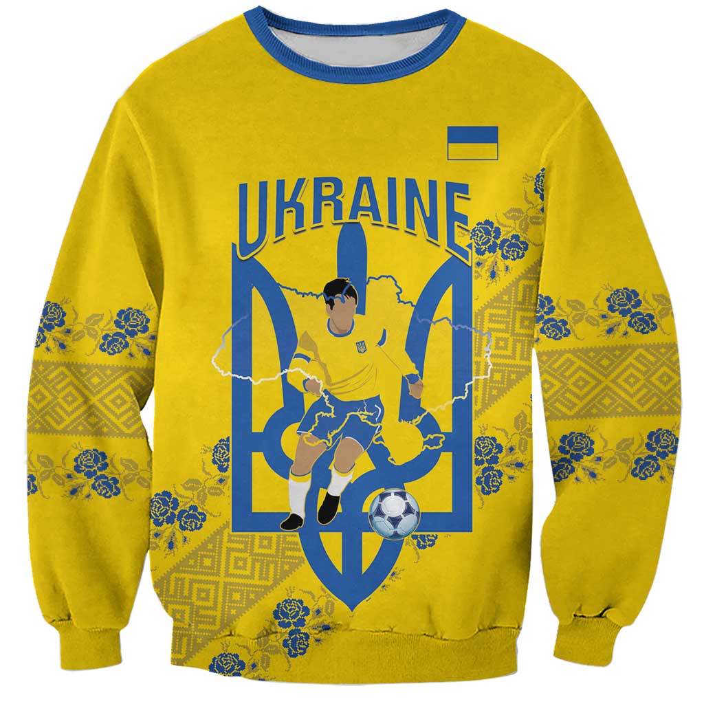 Personalised Ukraine Football Sweatshirt Glory to Ukrainian