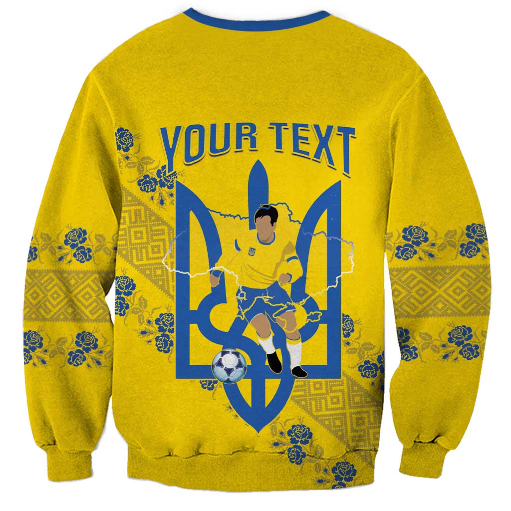 Personalised Ukraine Football Sweatshirt Glory to Ukrainian