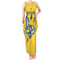 Personalised Ukraine Football Tank Maxi Dress Glory to Ukrainian